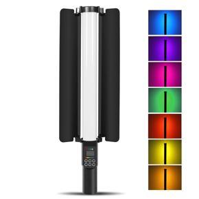 PULUZ 122 LEDs Photo Handheld Stick Light Full Color RGB Fill Light with Barndoor