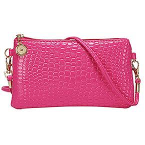 Women Fashion Shoulder Bag Tote Messenger Faux Leather Zipper Satchel Handbag