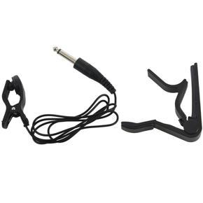 BRADOO- Acoustic Electric Guitar Trigger Change Capo with Black Universal Guitar Acoustic Clip on Pickup Piezo Contact