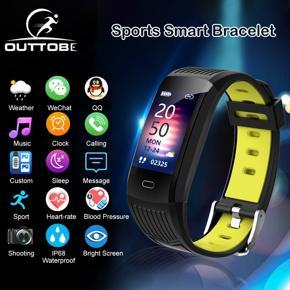 Outtobe Smart watch Bracelet Waterproof Fitness Smart Wristband Pedo-meter Heart Rate Blo-od Pressure DIY Wallpaper Monitor Sports