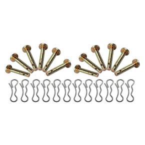ARELENE 12 Pcs 738-04124A and 714-04040 Shear Pins and Cotter Pins for Cub Cadet MTD Troy Bilt Snowblowers