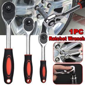 DASI 1/4" 3/8" 1/2"inch Ratchet Wrench 24 Teeth Extending Telescopic Ratchet Socket Wrench Tool Plate Ratchet Handle Wrench