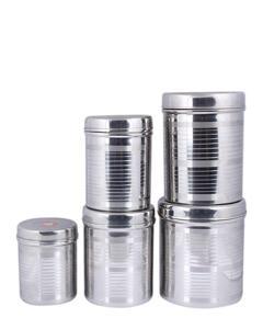 Container Set 5pcs - Silver