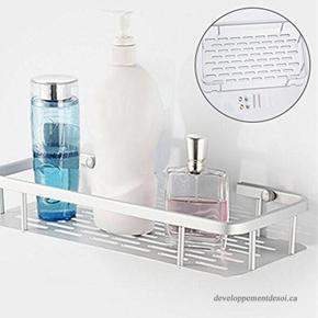 Stainless Steel Shower Shelf Bathroom Wall Mounted Durable Bathroom Storage Holder Bath Rack for Body Wash Shampoo