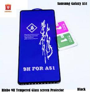 Samsung Galaxy A51 (4G) Rinbo Tempered Glass Screen Protector (Better than 6D/11D/21D)-Black