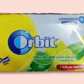Orbit Chewing Gum Lemon And Lime Flavors Sugar Free = 3 Packet