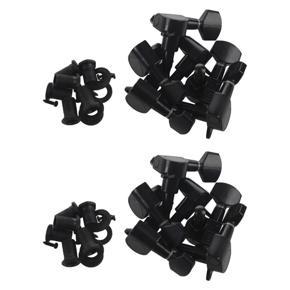 ARELENE Guitar Sealed Small Peg Tuning Pegs Tuners Machine Heads for Acoustic Electric Guitar Guitar Parts( Black 12R )