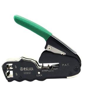 LAOA Crimping Pliers Crimper 8p/6p Network Tools Cable Stripper Wire Cutters - Green&Black