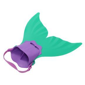 Himeng La Mermaid Swim Fins for Kids Swimming Monolithic Tail One‑Piece Flipper Children