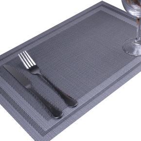 45x30cm PVC Antiskid Heat Insulated Cup Mat Dinning Table Bowl Dish Pad Placemat