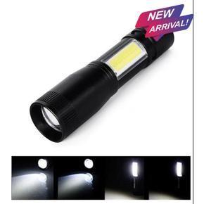 Zoomable Mini Led Flash Light Aluminum Pen Torch Emergency Penlight Cob Flashlight