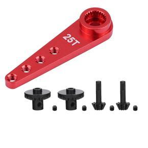 BRADOO- 2 Set RC Car Part: 1 Pcs Alloy WPL1627R Upgrade 25T Metal Steering Arm & 1 Set Front Rear Axle Gear Drive Shaft Gears