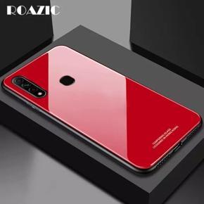 Oppo A31 (2020) / Oppo A8 HONG KONG DESIGN Scratchproof Tempered Glass Cover Case_Red