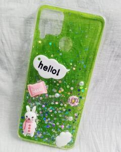 Realme C12 / Realme C15 / Realme C25 / Realme C25s / Narzo 20 / Narzo 30A - Hello Kitty Chocolate Luxury Clear Crystal Glitter Bling Sequins Silicone Back Case Cover