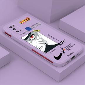 Hontinga for Samsung M31 Case Side Design New Anime Naruto for Boys Back Cover Soft Square Edge Pattern Liquid Silicone Trend Phone Cases