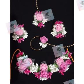 Exclusive design artificial flower bridal or non-bridal set