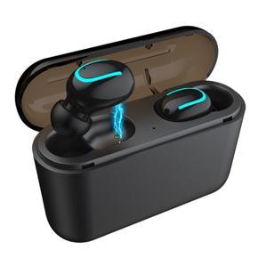 Q32  V5.0 Earphone Wireless Mini Earbuds Stereo Sport Headset Headphone - Black Binaural