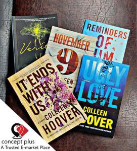 Colleen Hoover 5 Books Collection Set (November 9, Ugly Love, It Ends with Us  , verity and  Reminders of him ) Paperback