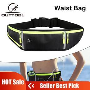 Outtobe Running Waist Belts Belt Bag Adjustable Running Pouch Slim Running Belt Phone Holder Waist Bag Fanny Pack Slim Fit Jogging Belt Reflective Strips, Fanny Pack for Workouts Sports Fits All Phone