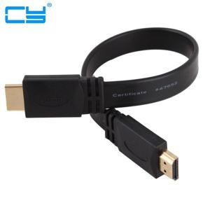 1.4 Version 3D Gold Plated Plug HD -compatible Flat Port Wire Cable 25cm Short Cabo HD -compatible for HDTV XBOX PS3