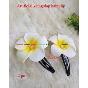 Artificial flower Kathgolap Hair clip  - 2 pc