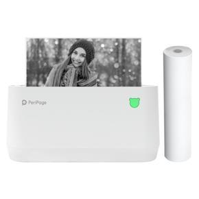 PeriPage A9 MAX Mini Thermal Printer 203dpi Portable BT Wireless Photo Mobile Printer Inkless Printing Receipt Label Maker Sticker Support 107mm/77mm/57mm Paper Width Compatible with Android iOS Windo