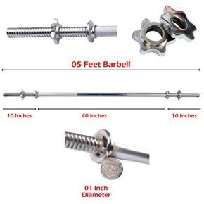 Barbell rod 5 feet , Weight lifting rod , exercise rod, dumbell set, dumbell rods, weight plates