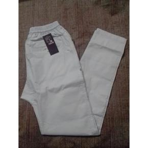 White Non stitch Cotton Pajama narrow or Loose Cut Trouser