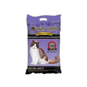 Lazy Lady Premium Bentonite Cat Litter (Lavender) 5 ltr