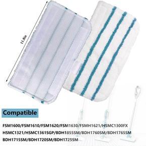 XHHDQES Replacement Parts Mop Cloth Pads Compatible for BlackDecker FSM1610 FSM1630 Steam Cleaners Accessories