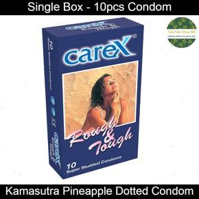 Carex Condom - Extra Time Super Studded Rough & Tough Condom - Single Pack contains 10pcs Condom (Made in Malaysia)