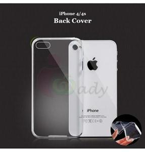 Back Cover for Apple iPhone 4 and iPhone 4S (360 Degree, Mobile Case, Transparent, Soft Silicone, TPU)