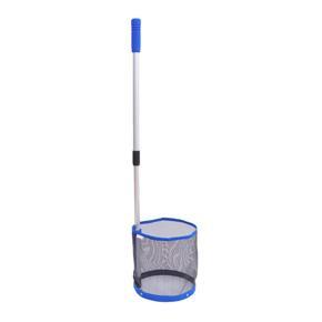 Pingpong Retriever Table Tennis Picker Container Portable Pick Net Bag Training Tool for Ball(Blue)