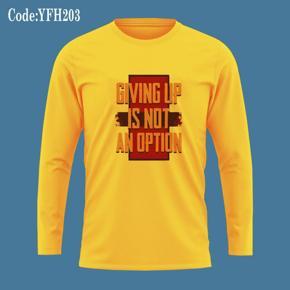 Giving up long  Sleeve T-Shirt For Men's