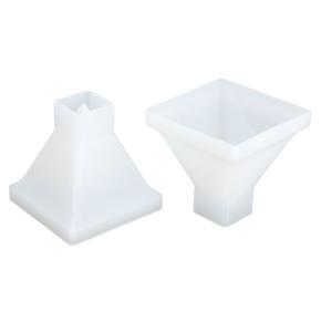 Himeng La 2pcs Pyramid Molds DIY Crystal Epoxy Mould Large Silicone Hand Made Resin Home Decoration