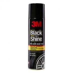 3M Black & Shine Foam Rubber Cleaner and Polishing 440Ml