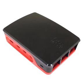 for Raspberry Pi 4 Model B ABS Case Plastic Box Black+Red Shell Classic Design for Raspberry Pi 4