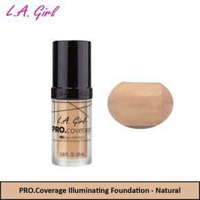 L.A Girl PRO.coverage Illuminating liquid foundation - Natural