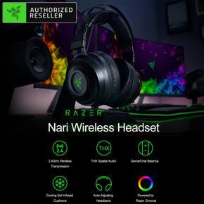 Razer Nari Wireless Gaming Headset 2.4GHz 7.1-channel Wireless Headphone Replacement for PC, PS4, Mac, Mobile Devices