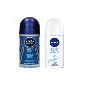 Nivea Fresh Active Roll on 50ml and Fresh Natural Roll On 50ml Combo Pack Combo Offer