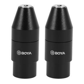 BOYA 2X By 35C-Xlr 3.5mm (Trs) Mini-Jack Female Microphone Adapter to 3-Pin Xlr Male Connector for Camcorder Mixer Camera