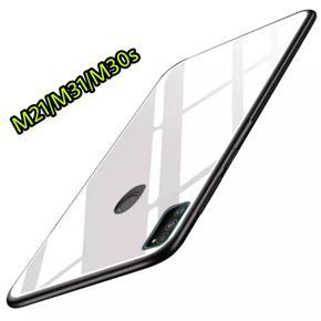 For Samsung M21/M31/M30s “HONG KONG Design” Tempered Glass Protector Casing Glass Back Phone Cover