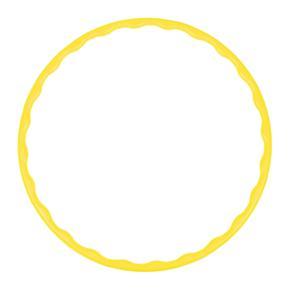 80CM 8 Section Portable Exercise PE Hoop Workout Detachable Fitness Pilates Lose Weighted For Adult Teen - Yellow