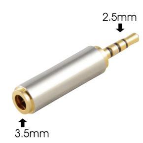 BRADOO 4 Pieces 2.5mm Male to 3.5mm Female Audio Headphone Jack Adapter Converter