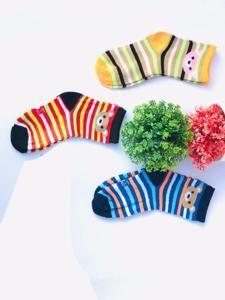 pack of 4 kids socks in multicolors in elegant design baby socks for 3 months-6 years baby