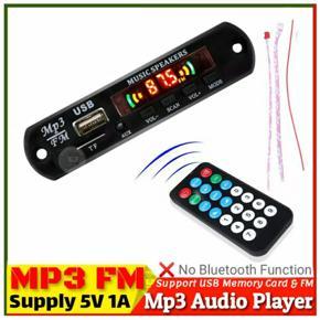 MP3 FM Decoder board 5V 1A USB TF Audio Player Module with LED Display connect to main Amplifier For Car Party Home Theater Sound System Music