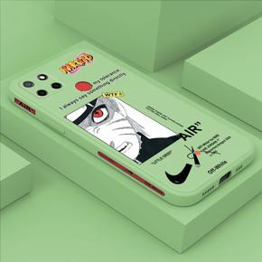 Hontinga for Realme C25S Case Side Design New Anime Naruto for Boys Back Cover Soft Square Edge Pattern Liquid Silicone Trend Phone Cases