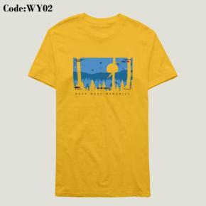 make more memories yellow Half Sleeve T-Shirt For Men's