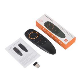 Air Mouse Remote Control, 2.4 GHz Wireless Voice Remote Control with IR Learning, Wireless Connection via USB Receiver Up to 10m for Smart TV PC Android TV Box Laptop Projector