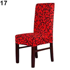 Home Decor Stretch Dining Room Wedding Party Slipcover Short Chair Seat Cover